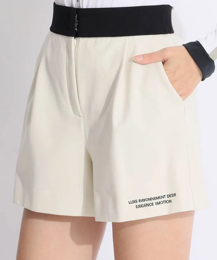 ランバン スポール LV 【UVストレッチ】ハイウエストショートパンツ  