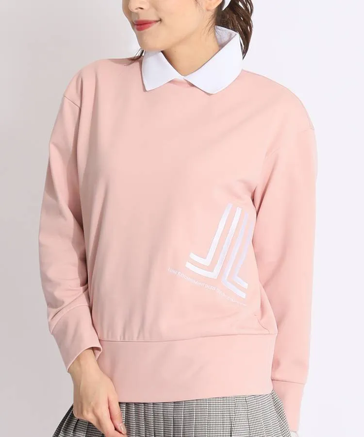 ランバン スポール LV 【吸汗ストレッチ】ロゴ刺繍バックジッププル