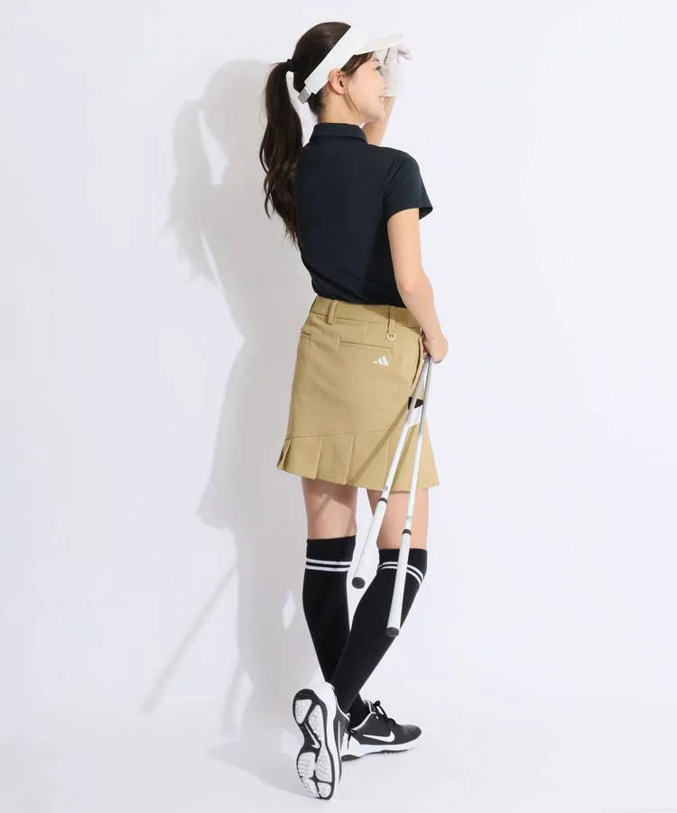 【デサントゴルフ】美品♡フレアスリーブポロシャツ ブルー×ベージュ S ゴルフ -デサントストア-DESCENTE STORE-