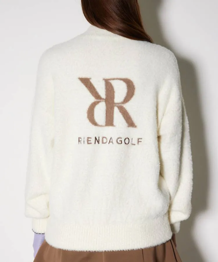 リエンダゴルフ RI ハートスタッズボトルネックシャギーニット