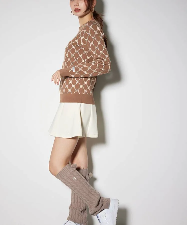 リエンダゴルフ RI 一体型ぺチパンツ付きポンチフレアスカート