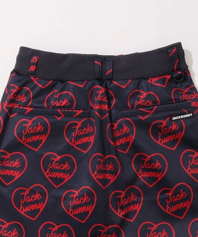 ジャックバニー JB 【防風】裏起毛ハートロゴ一体型ペチパンツ