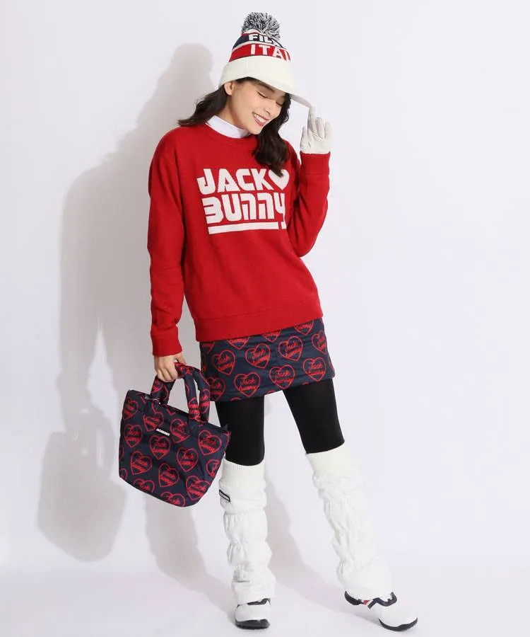 ジャックバニー JB 【防風】裏起毛ハートロゴ一体型ペチパンツ