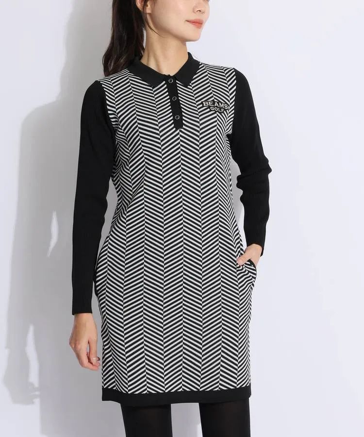 BEAMS GOLF PURPLE LABEL / ダンボールニット ワンピース BEAMS GOLF