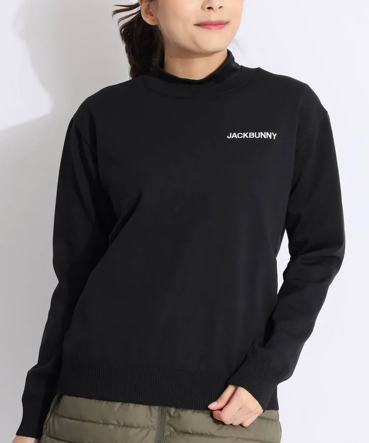 ジャックバニー JB バックジャガードロゴクルーネックポリニット