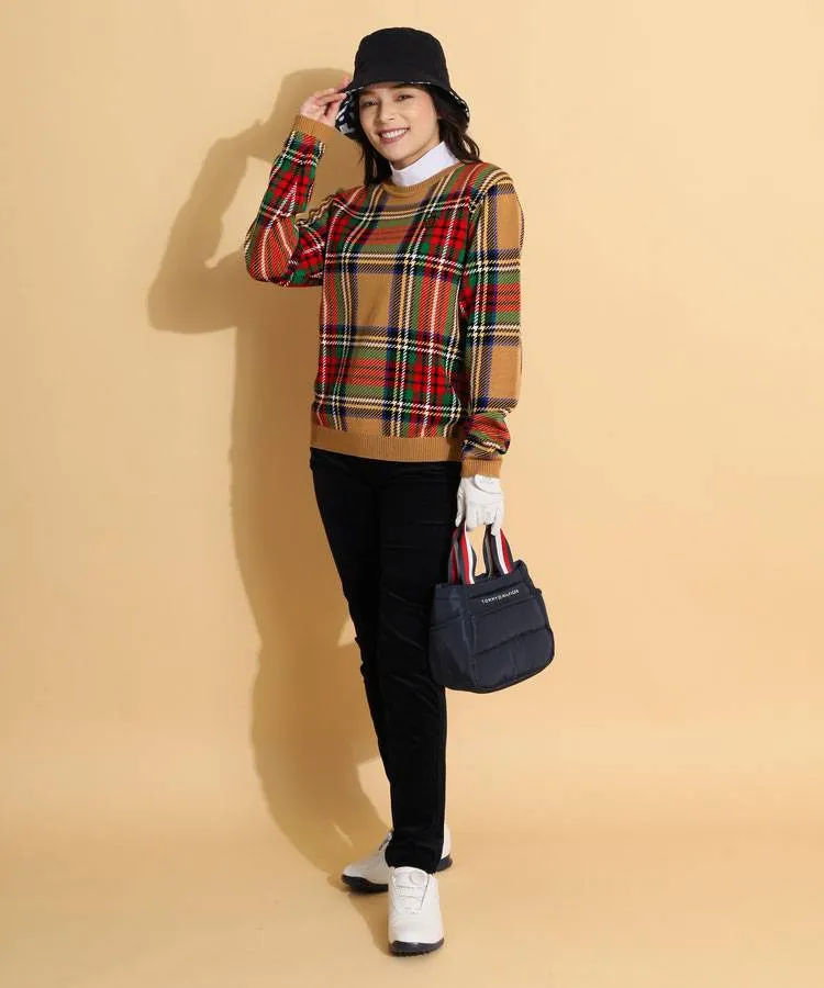 Munsingwear 赤 チェック柄 ニット ゴルフウェア 2枚セット