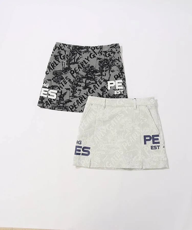 パーリーゲイツ PG 【抗菌消臭】総柄ストライプドビーカルゼ