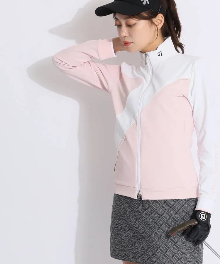 新品 テーラーメイドゴルフ フード付オクタジャケット/レディス/L/ピンク テーラーメイドゴルフ TG 【撥水ストレッチ】裏マイクロフリーステープ