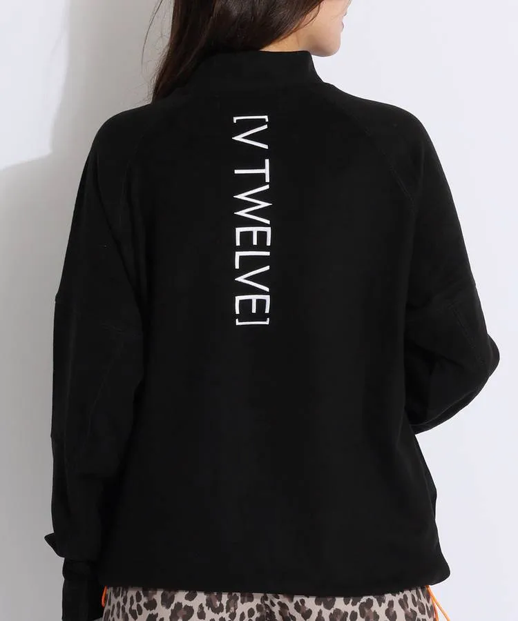 トップブランドのファッション ヴィトゥエルヴ VI 【ストレッチ】バックロゴ刺繍ワイドモック レディースウェア
