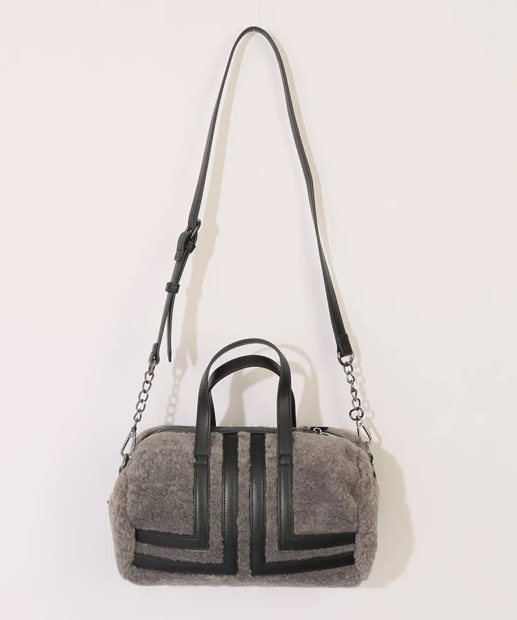 ランバン スポール LV ミニボストン型ボアカートバッグ