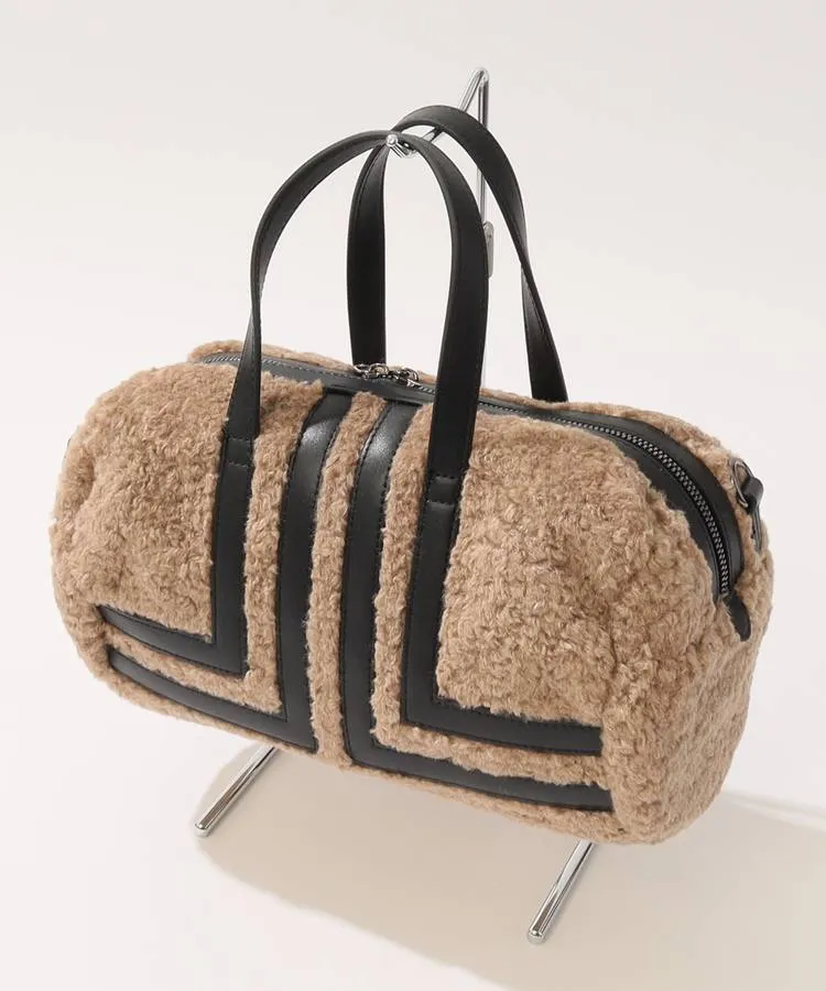 ランバン スポール LV ミニボストン型ボアカートバッグ