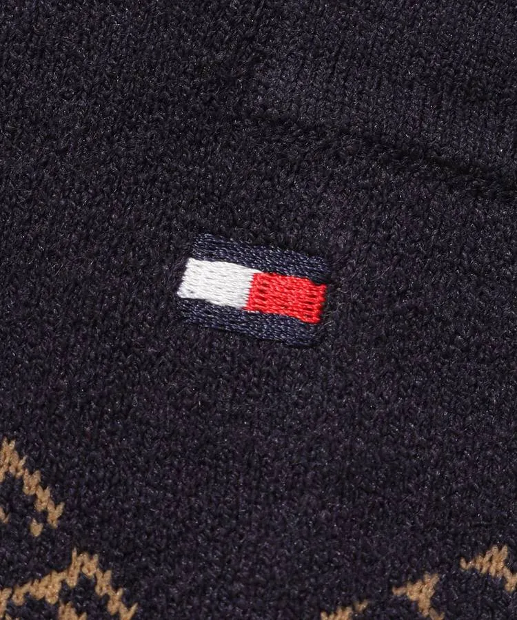 トミーヒルフィガーゴルフ ニットスカート 蓄熱裏地一体型 ペチコート ロゴ総柄 トミーヒルフィガーゴルフ ニットスカート 蓄熱裏地一体型