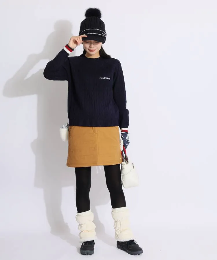 トミーヒルフィガーゴルフ TH 【防風ストレッチ】裏起毛エンボス