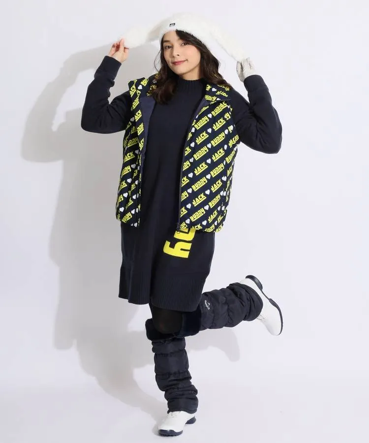 ジャックバニー ニットワンピース 蓄熱保温 防風裏地付き Size: 0