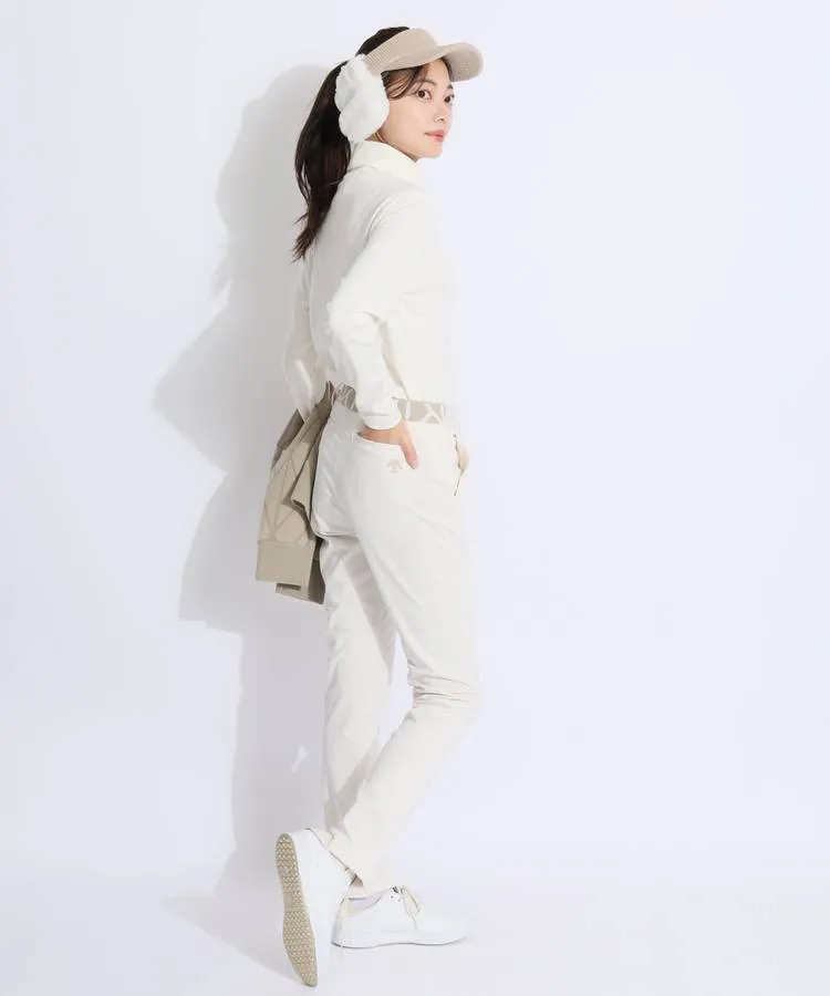 デサントゴルフ DE 【防風撥水】ウエストロゴ裏起毛ボンディングパンツ