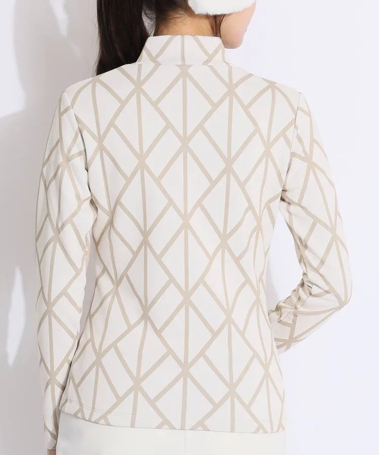 デサントゴルフ DE 【蓄熱保温】グラフィック裏起毛モックネック長袖