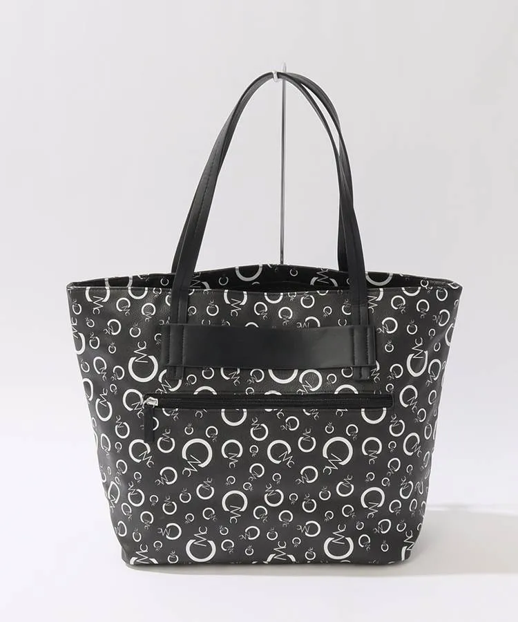 CECIL McBEE  モノグラム柄 カートバッグ BK セシルマクビーグリーン CC モノグラム柄合皮調カートバッグ