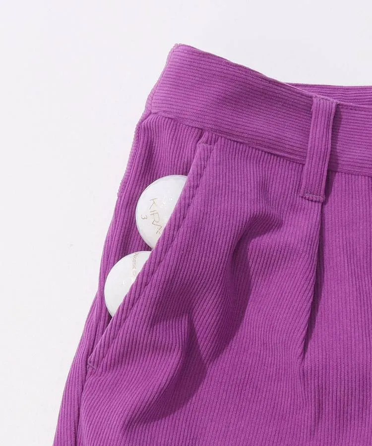 フィドラ FD 【ストレッチ】コーデュロイテーパードアンクルパンツ