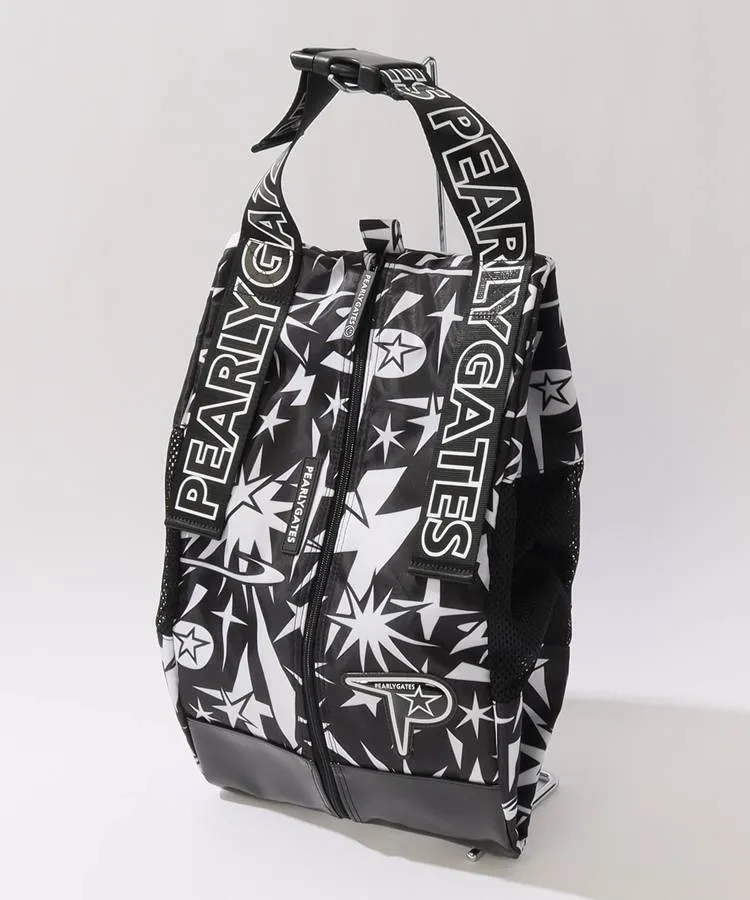 パーリーゲイツ PG エナメル切替ギザ星柄シューズケース レディース