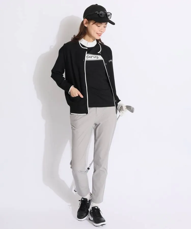 カーディガン PXG ゴルフ ウェア レディース秋冬春 ピンのカーディガンを使ったスタイリング・コーディネート