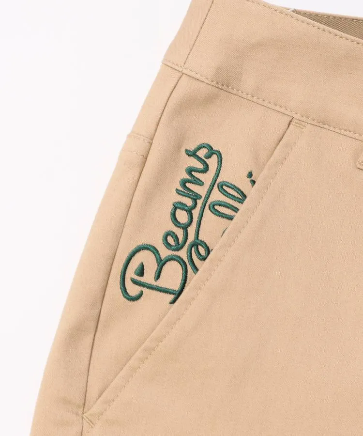 BEAMS GOLF ORANGE LABEL ロゴ ジップ ストレッチパンツ(ロング
