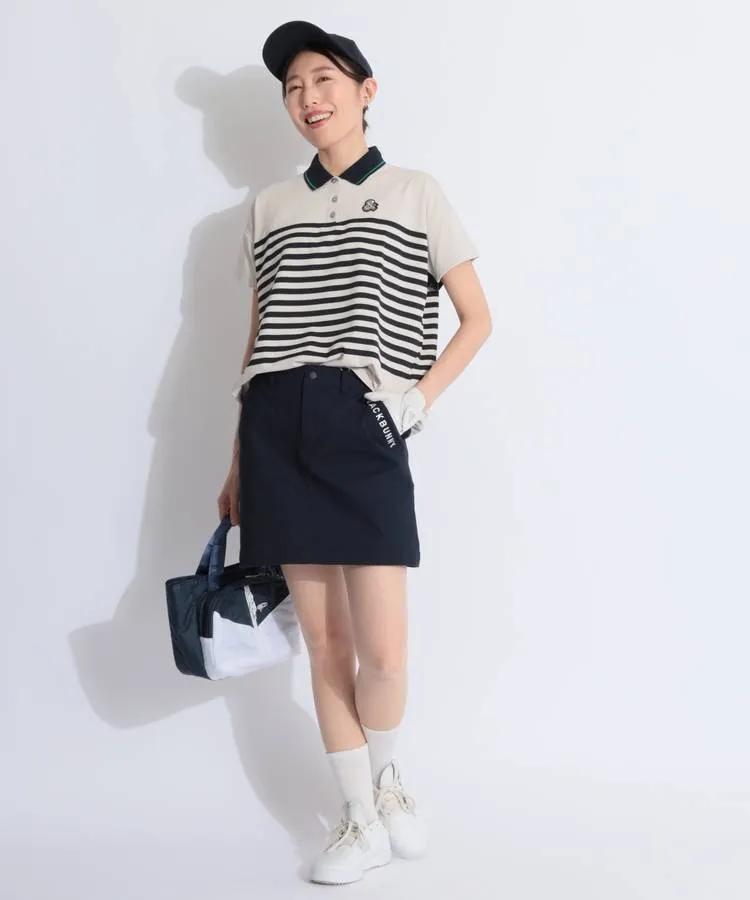 福袋安いいね半額ストア ジャックバニー JB 一体型ぺチパンツ付バックロゴプリント台形 レディースウェア