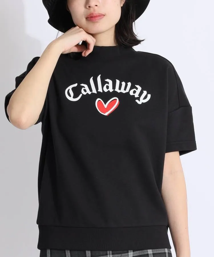 キャロウェイ CA 【LOVECALLAWAY】スウェット半袖プルオーバー