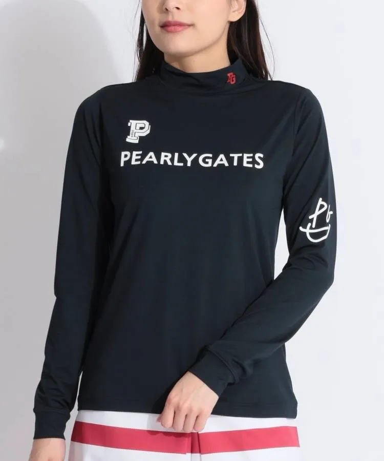 PEARLY GATES 折返し キルトジャガード モックネックプル PEARLY GATES 折返し キルトジャガード モックネックプル