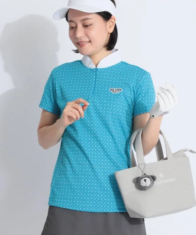 ビームスゴルフ ゴルフウェア 半袖 ボタンシャツ ハワイ 刺繍ロゴ XL