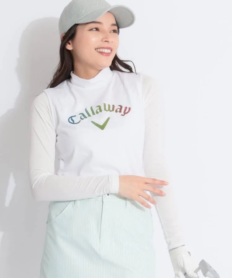 【吸水速乾】UVボレロ付きサイドプリントノースリーブカットソー