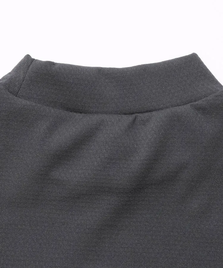 ヴィトゥエルヴ★ブラックミッキー★薄手ストレッチモックネック【メンズ サイズL】 ヴィトゥエルヴ☆ブラックミッキー☆薄手ストレッチモックネック