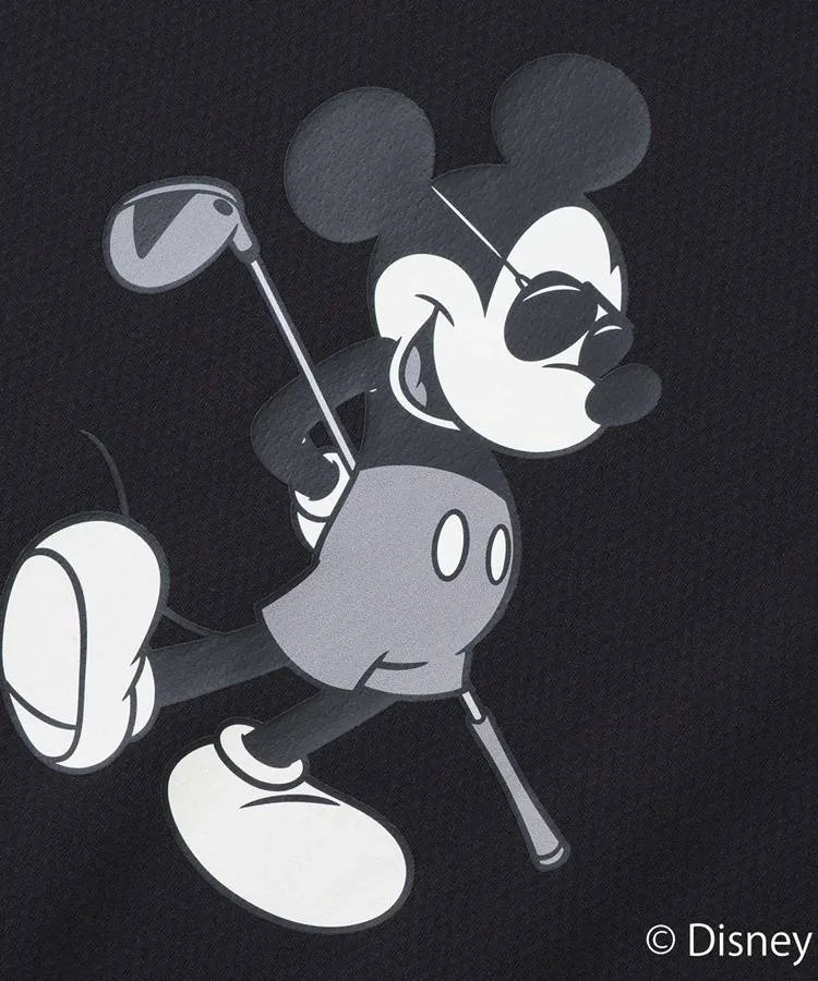 ヴィトゥエルヴ★ブラックミッキー★薄手ストレッチモックネック【メンズ サイズL】 ヴィトゥエルヴ☆ブラックミッキー☆薄手ストレッチモックネック