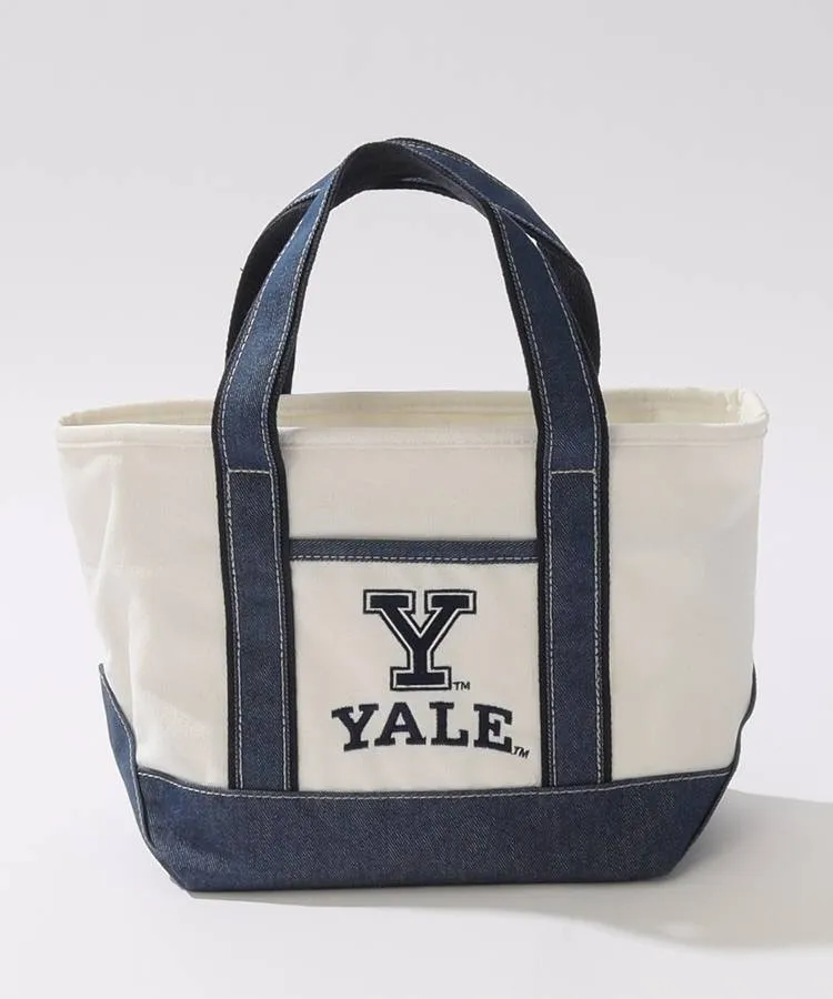 【YALE_University】デニム調ロゴ刺繍カートバッグ