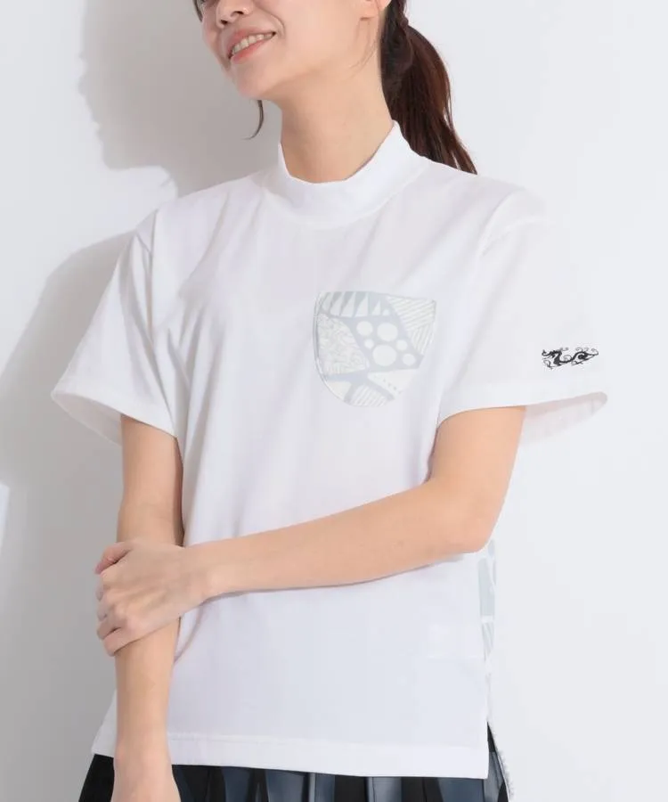 【CP対象品】【AHHICHOIコラボ】モックネック半袖カットソー