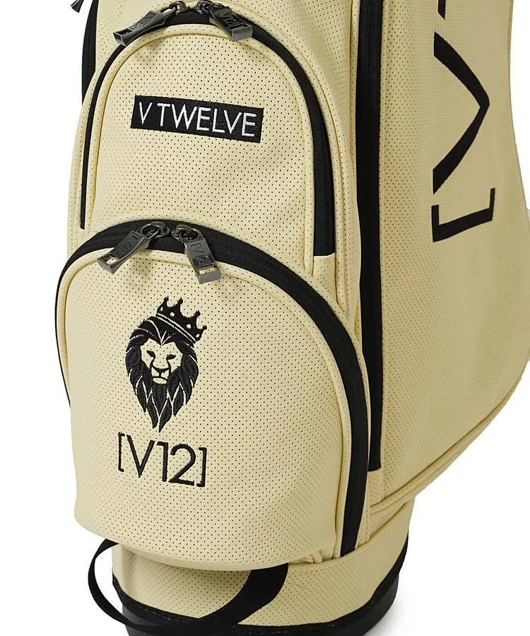 ヴィトゥエルヴ VI パンチング合皮スタンドキャディバッグ(イエロー