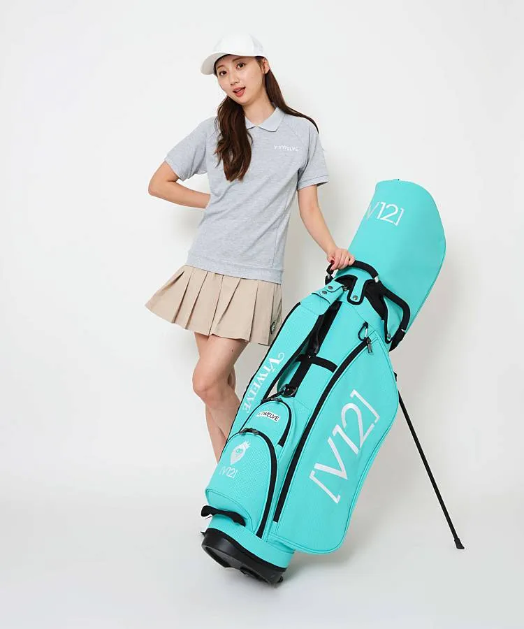 ヴィトゥエルヴ VI パンチング合皮スタンドキャディバッグ(ターコイズ