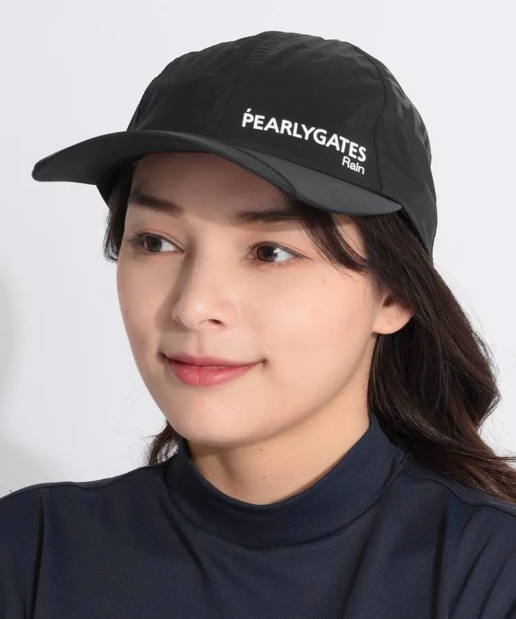 【新品、本物、当店在庫だから安心】 パーリーゲイツ PG 【RAIN】【撥水】巾着袋付きレインキャップ レディースウェア