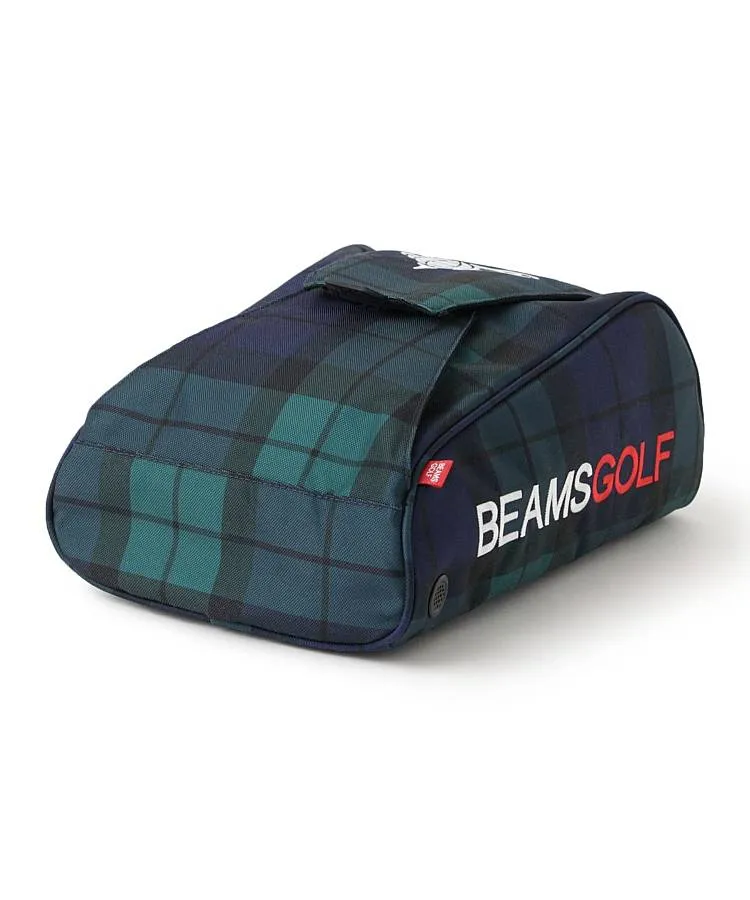 BEAMS GOLF チェック柄 シューズケース　ブラックウォッチ ビームスゴルフ BE ブラックウォッチ柄シューズケース