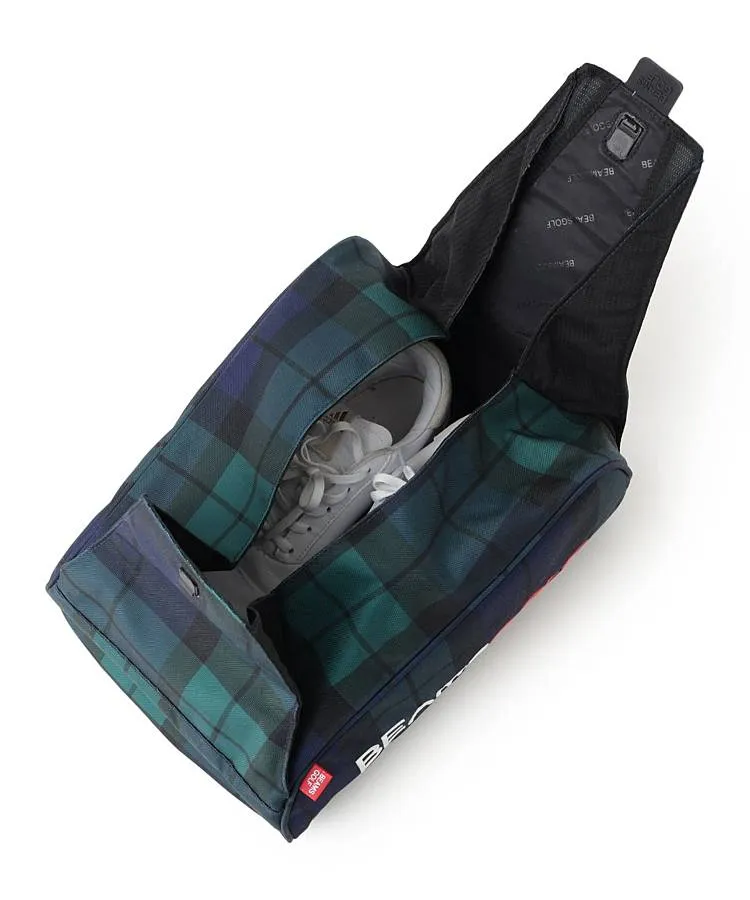 BEAMS GOLF チェック柄 シューズケース　ブラックウォッチ ビームスゴルフ BE ブラックウォッチ柄シューズケース