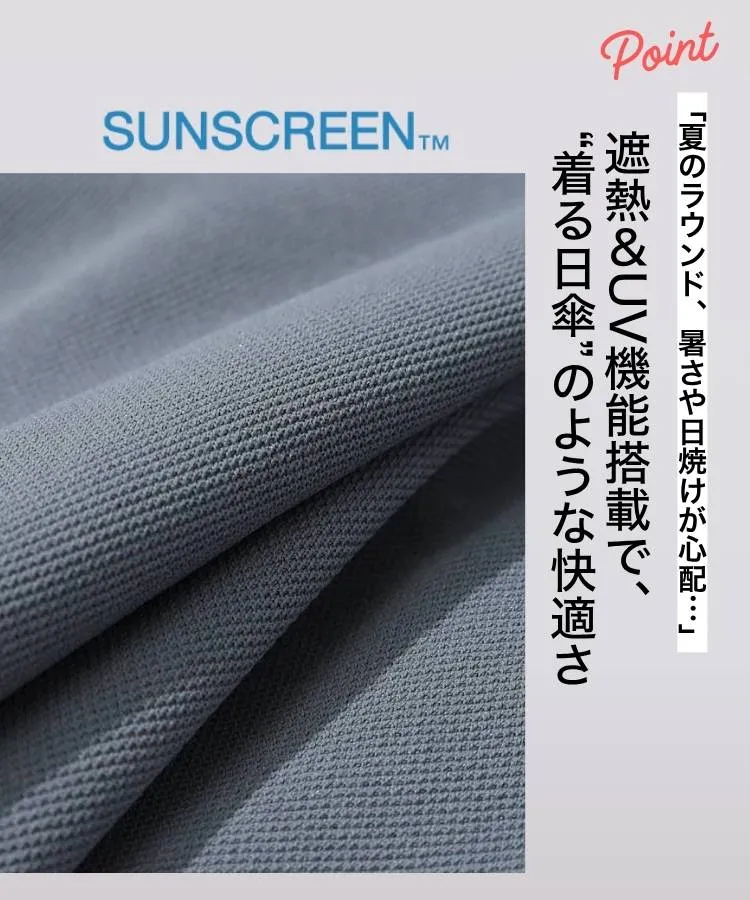 美品 デサント ゴルフ ワンピース M 鹿の子 ブラック ロゴ UV