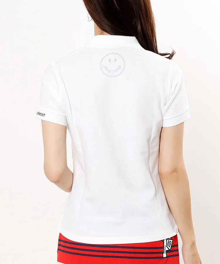 【新品】ホーンガーメント　ゴルフ　ポロシャツ　レディース　Mサイズ　白 新品】ホーンガーメント ゴルフ ポロシャツ レディース Mサイズ