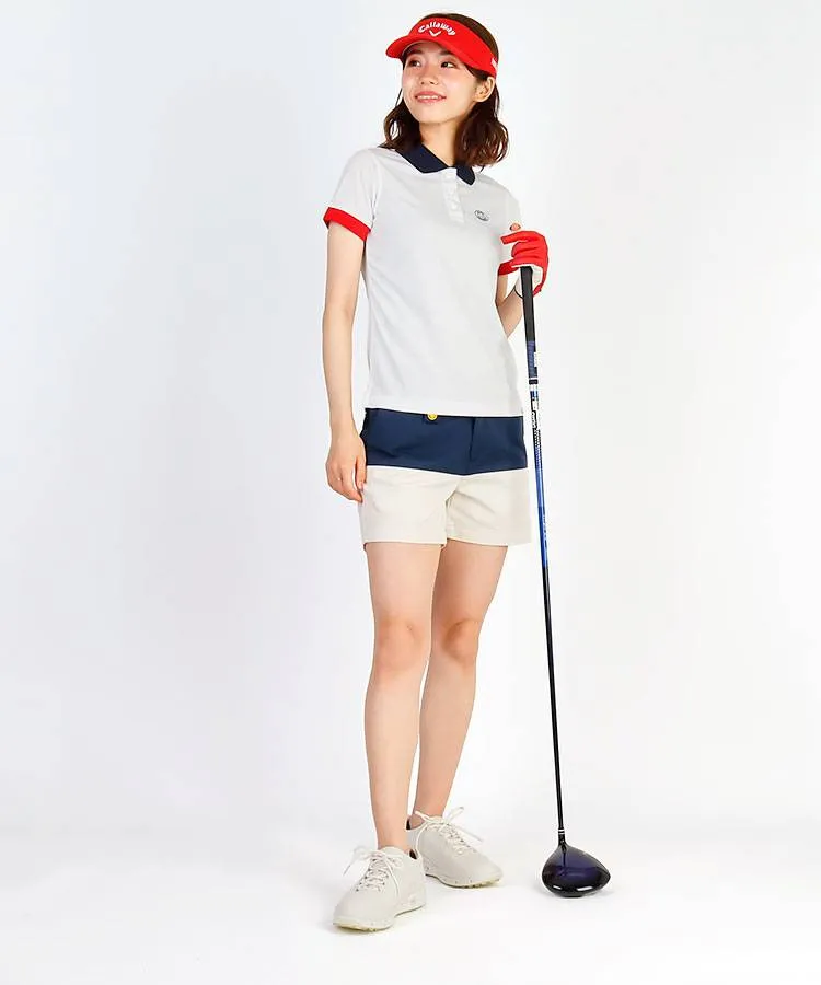 新品】ホーンガーメント ゴルフ レディース 半袖 ポロシャツ 白