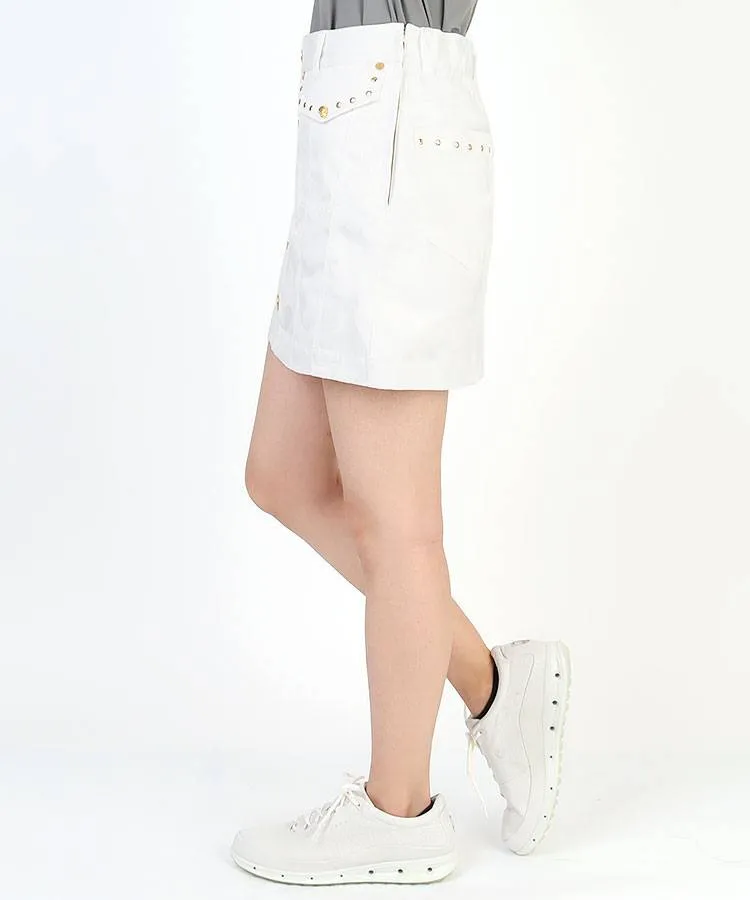 マーク＆ロナ ML 一体型ペチパンツ◇カモフラ柄SKULLスカート