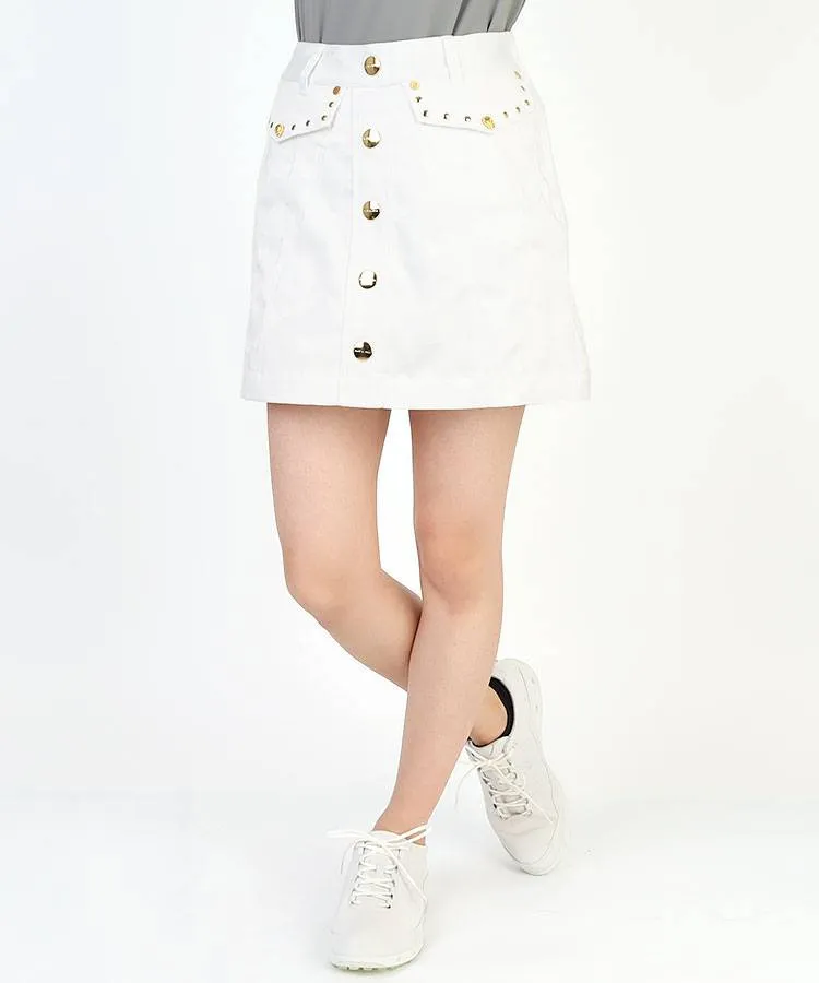 マーク＆ロナ ML 一体型ペチパンツ◇カモフラ柄SKULLスカート