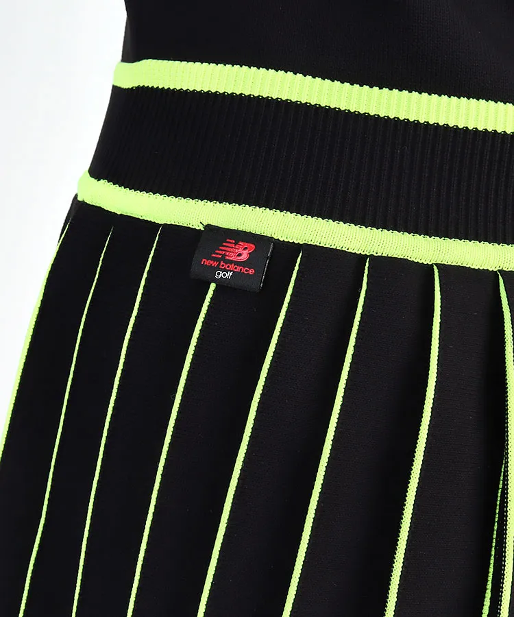 NEW BALANCE GOLF ノースリーブニットワンピース ブラック 0 NEW BALANCE GOLF ノースリーブニットワンピース ブラック 0