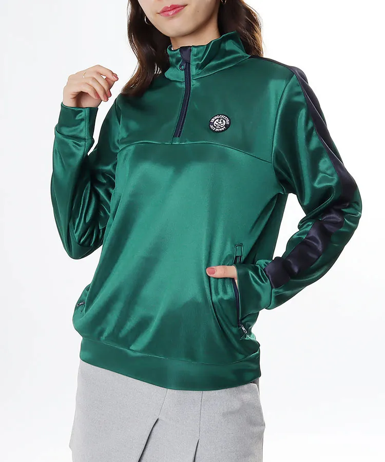 ジャックバニー JB 【アウトレット】SIDE配色ライン◇サテンハーフZIP