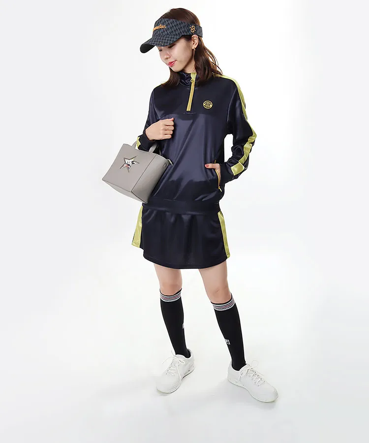 ジャックバニー JB 【アウトレット】SIDE配色ライン◇サテンハーフZIP