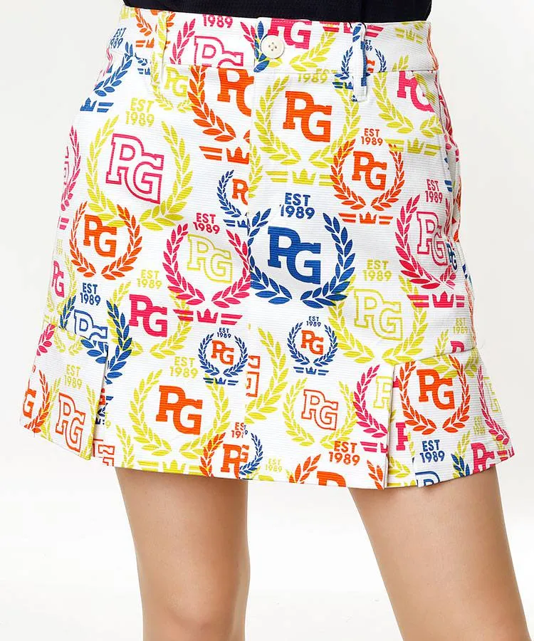 パーリーゲイツ PG 【アウトレット】ローリエプリントBOXスカート
