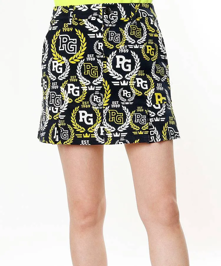 パーリーゲイツ PG 【アウトレット】ローリエプリントBOXスカート