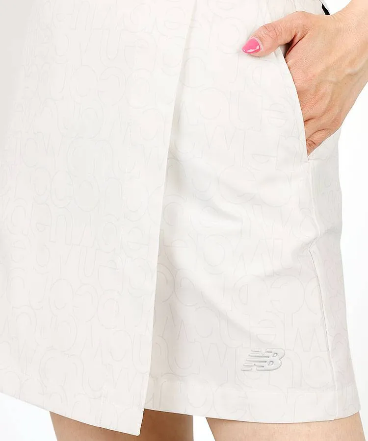 ニューバランスゴルフ NB ロゴ総柄ラップスカート レディース